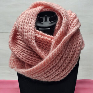 Infinity Scarf Knitted Cable Knit Winter Chunky Waffle Circle Loop